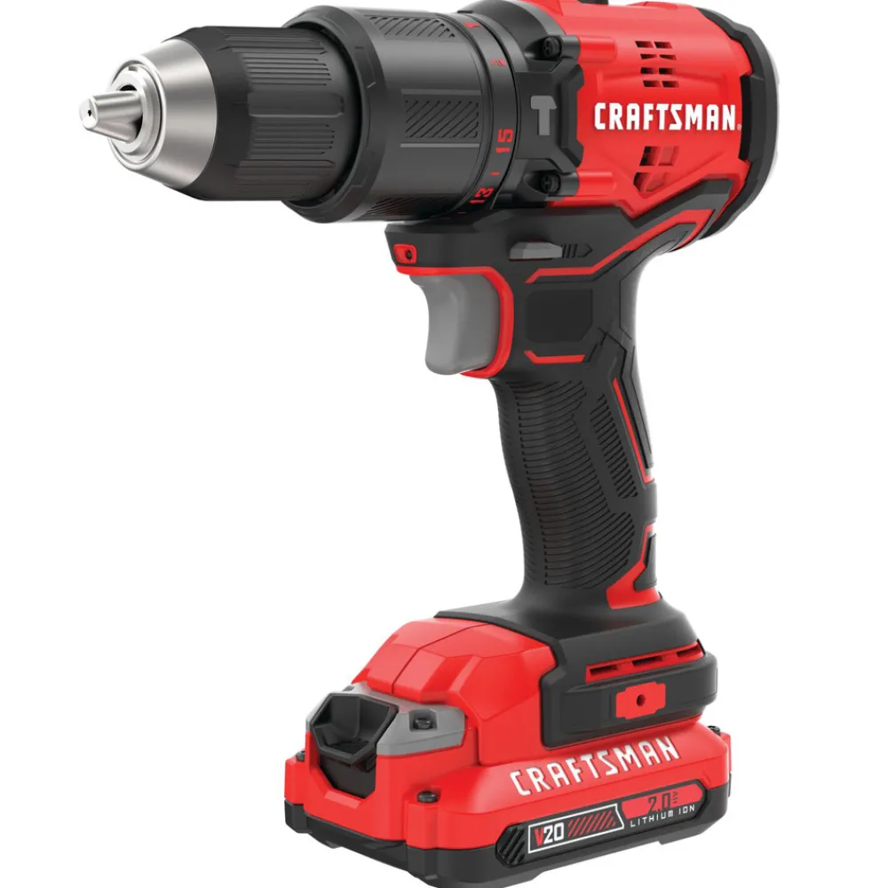 Outlet 20V MAX Brushless Lithium-Ion 1/2 in. Cordless Hammer Drill Kit (2 Ah) Hammer Drills