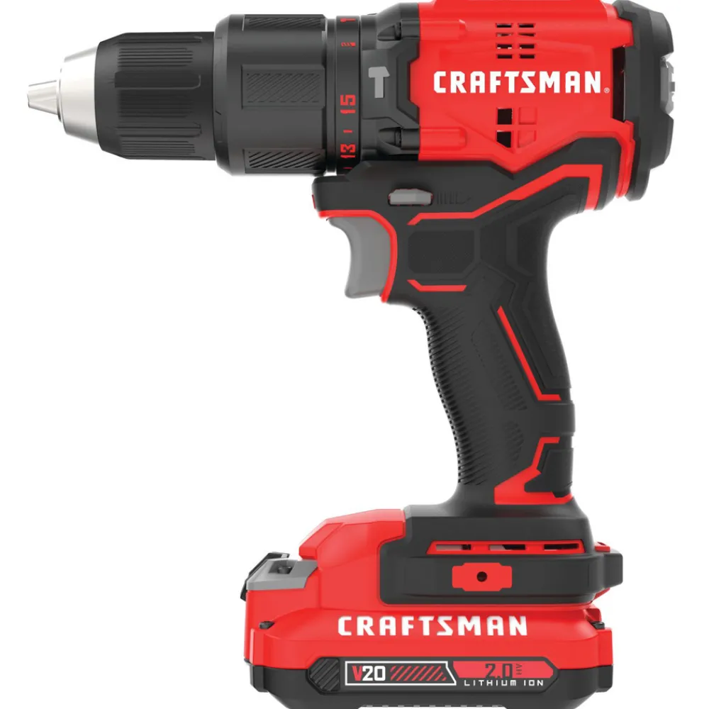 Outlet 20V MAX Brushless Lithium-Ion 1/2 in. Cordless Hammer Drill Kit (2 Ah) Hammer Drills