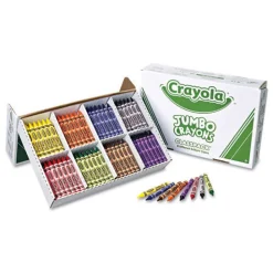 Online 25 Each of 8 Colors Jumbo Classpack Crayons (200/Set) Arts & Crafts Supplies