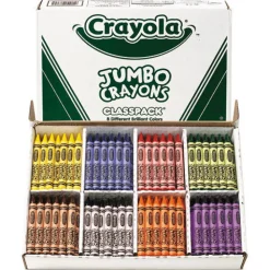 Online 25 Each of 8 Colors Jumbo Classpack Crayons (200/Set) Arts & Crafts Supplies
