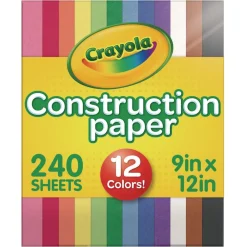 Discount 9 in. x 12 in. Construction Paper - Assorted Colors Paper & Printables