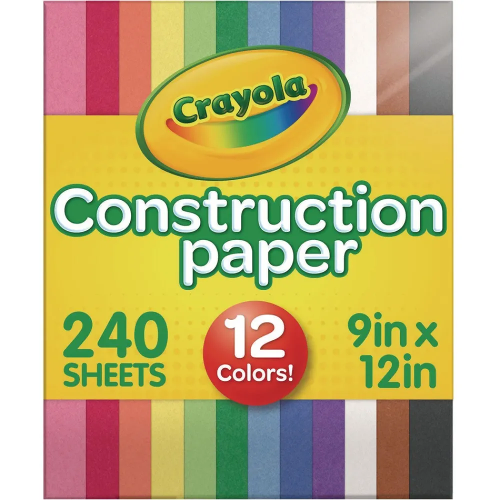Discount 9 in. x 12 in. Construction Paper - Assorted Colors Paper & Printables