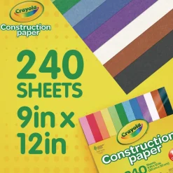 Discount 9 in. x 12 in. Construction Paper - Assorted Colors Paper & Printables