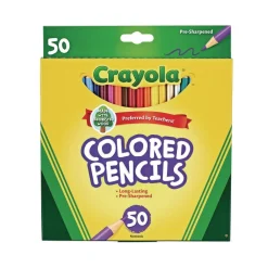 Outlet 3.3 millimeter 2B Long-Length Colored Pencil Set - Assorted Lead/Barrel Colors (50/Box) Pens, Pencils & Markers