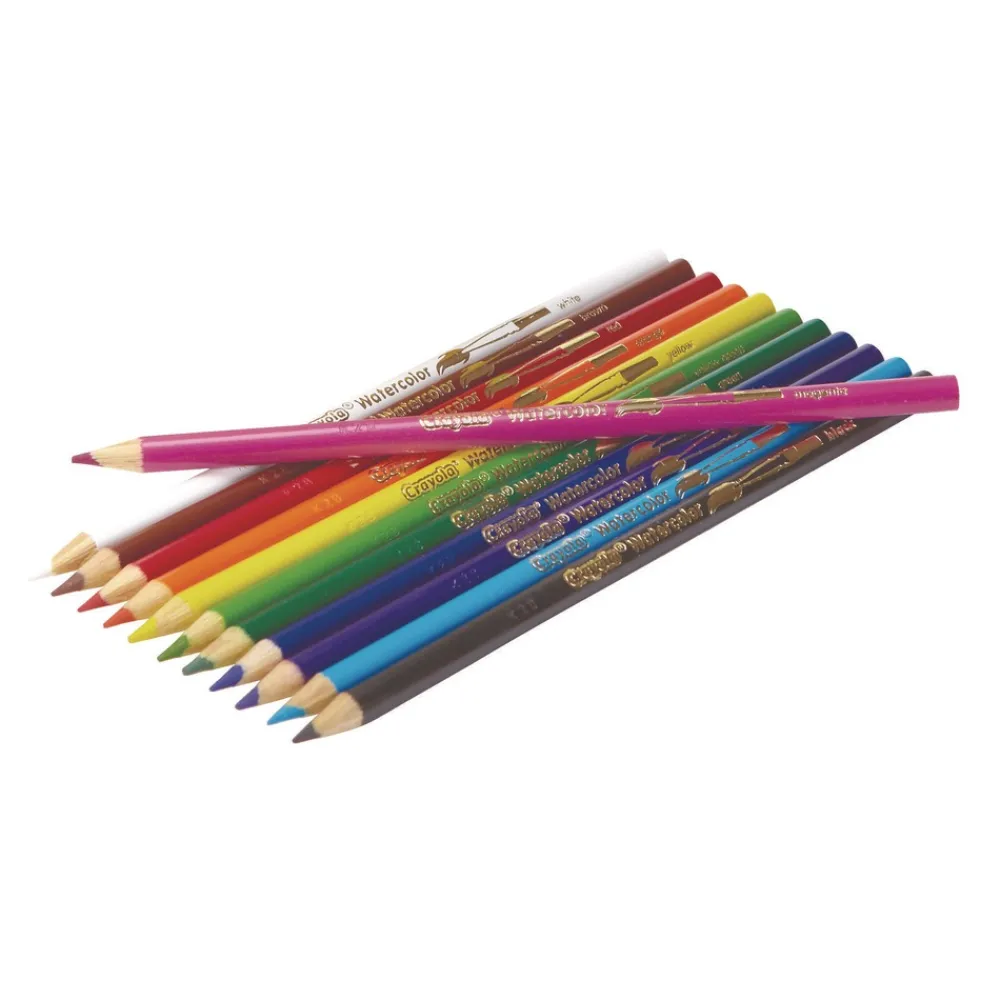 Outlet 3.3 mm Watercolor Pencil Classpack - Assorted Lead and Barrel Colors (240/Pack) Arts & Crafts Supplies