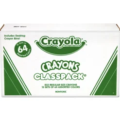Online Classpack Regular Crayons with 13 Caddies - Assorted (832/Box) Arts & Crafts Supplies