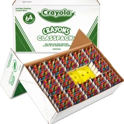 Online Classpack Regular Crayons with 13 Caddies - Assorted (832/Box) Arts & Crafts Supplies