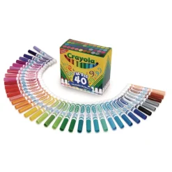 Online Ultra-Clean Broad Bullet Tip Washable Markers - Assorted Colors (1-Set) Pens, Pencils & Markers