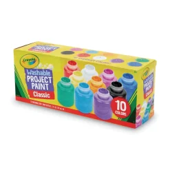 Online Washable Watercolor Project Paint, Assorted Classic Colors, 2 Oz Bottle, 10/pack Arts & Crafts Supplies
