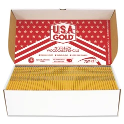HB No. 2 School Pencils - Black Lead/Yellow Barrel (750/Box) Pens, Pencils & Markers