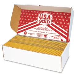 HB No. 2 School Pencils - Black Lead/Yellow Barrel (750/Box) Pens, Pencils & Markers