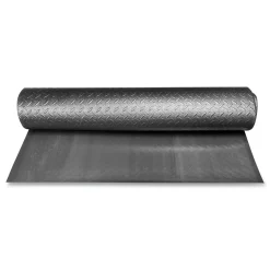 Clearance 36 in. x 60 in. Tuff-Spun Foot-Lover Rectangular Diamond Surface Mat - Black Cleaning & Janitorial Supplies
