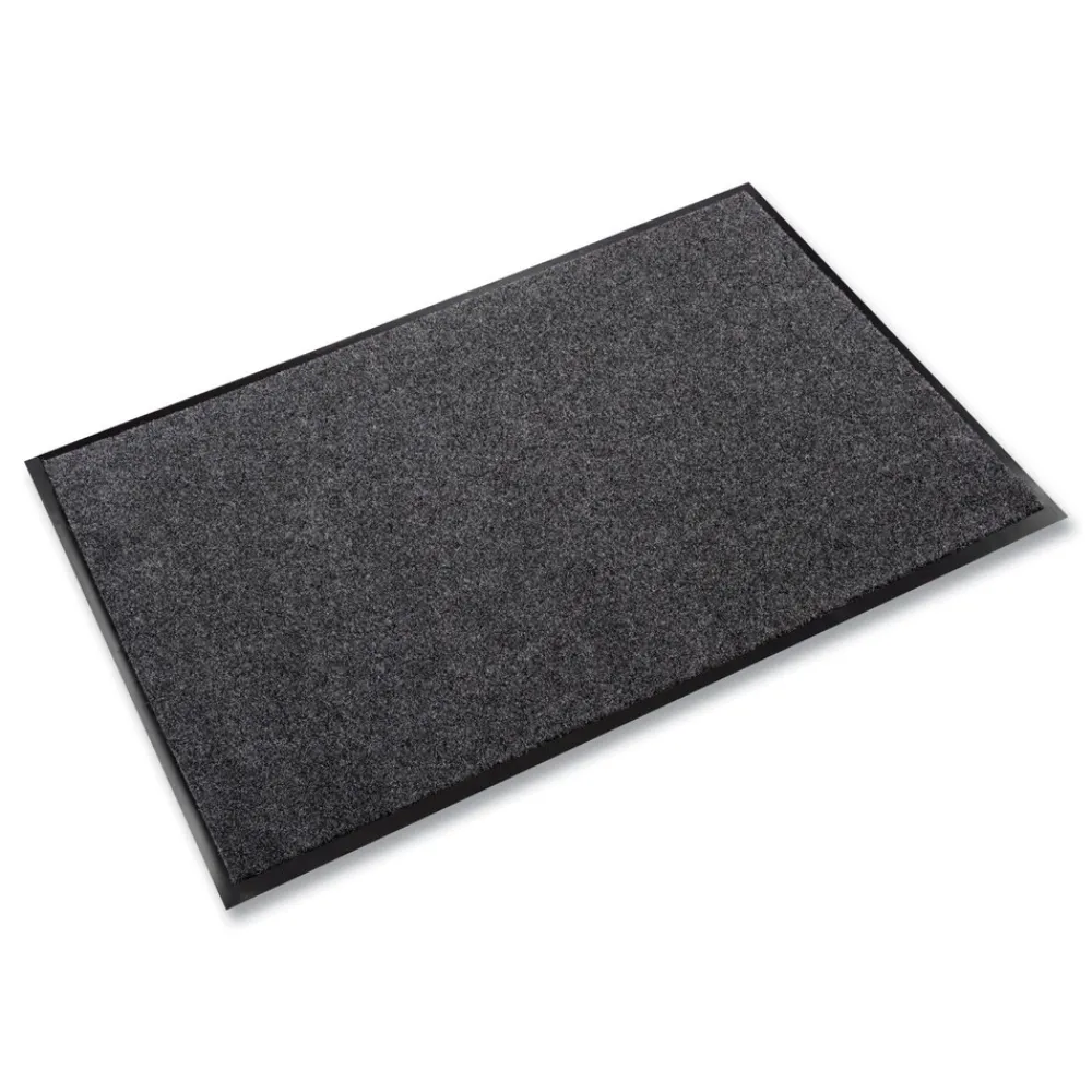 Best EcoStep 48 in. x 96 in. Rectangular Wiper Mat - Charcoal Cleaning & Janitorial Supplies