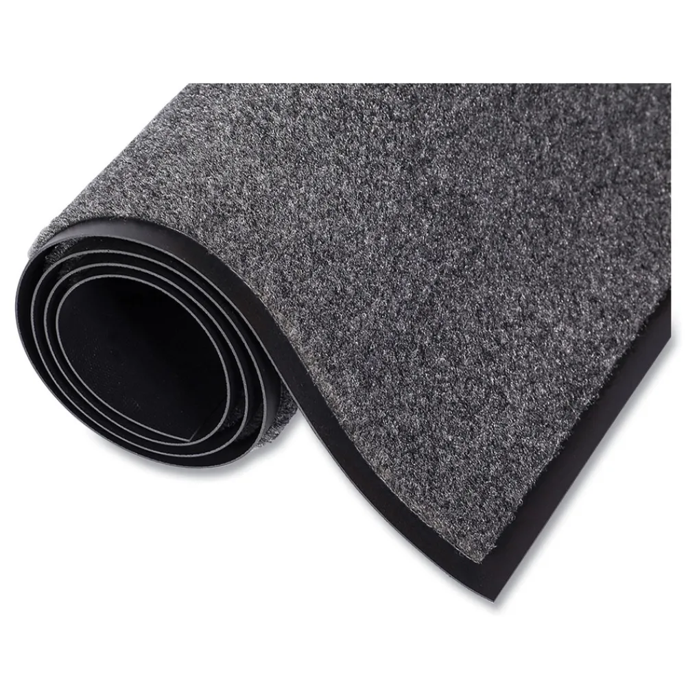 Best EcoStep 48 in. x 96 in. Rectangular Wiper Mat - Charcoal Cleaning & Janitorial Supplies