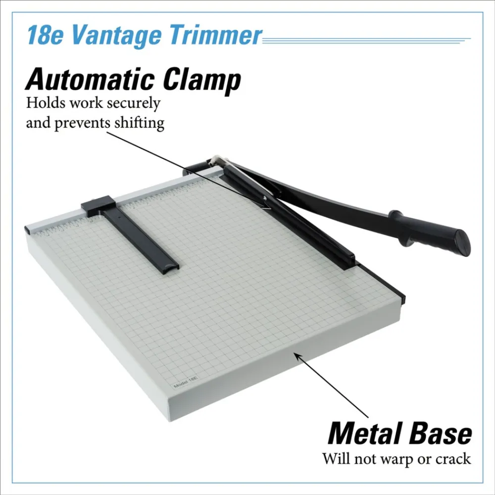 Best 18E Vantage 15.5 x 18.75 Guillotine 15-Sheet Paper Trimmer/Cutter Arts & Crafts Supplies