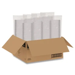 8.5 in. x 8.5 in. x 1.96 in. 16 oz. Plastic Bowls - Square Clear (504/Carton) Tabletop And Serveware