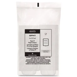 Online 6.31 in. x 6.31 in. x 3 in. ProPlanet Microwaveable Hinged Plastic Containers - Clear (300/Carton) Tabletop And Serveware