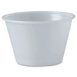 Clearance 4 oz. Polystyrene Portion Cups - Translucent (2500/Carton) Tabletop And Serveware