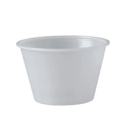 Clearance 4 oz. Polystyrene Portion Cups - Translucent (2500/Carton) Tabletop And Serveware