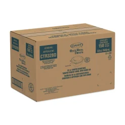 Sale CTR32BD 7 in. x 3.4 in. 32 oz. Tamper-Resistant Plastic Bowls with Dome Lid - Clear (150/Carton) Tabletop And Serveware