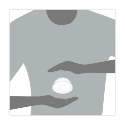 DLW662 1.9 in. Diameter Hole Open-Top Dome Lid Fits 9 oz. To 22 oz. Plastic Cups - Clear (1000/Carton) Tabletop And Serveware