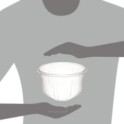 Online PET64B PET Plastic 64 oz. Bowl - Clear (252/Carton) Tabletop And Serveware