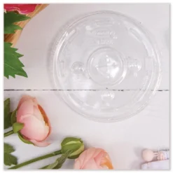 Clearance Plastic Straw-Slot Cold Cup Lids Fits 30 oz. to 32 oz. Cold Cups - Clear (1000/Carton) Tabletop And Serveware