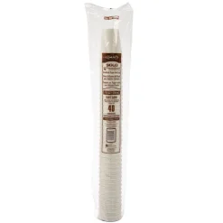 Outlet Thermoguard 8 oz. Insulated Paper Hot Cups - White Sustainable Forest Design (40/Pack) Tabletop And Serveware