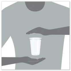 Hot TR16 16 oz. Ultra Clear Plastic Cups - Clear (1000/Carton) Tabletop And Serveware