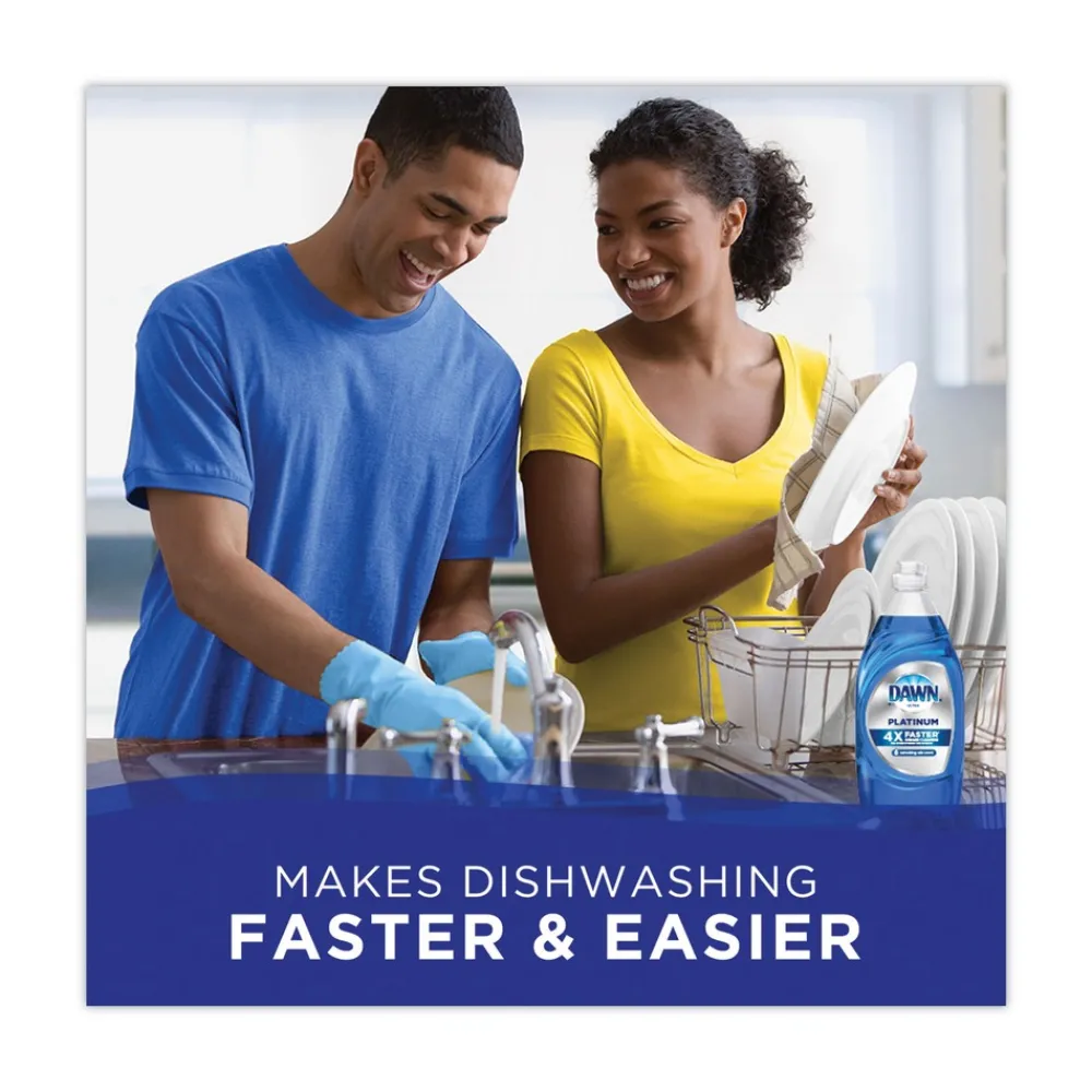 Discount 32.7 oz. Bottle Platinum Liquid Dish Detergent - Refreshing Rain Scent (8/Carton) Cleaning & Janitorial Supplies