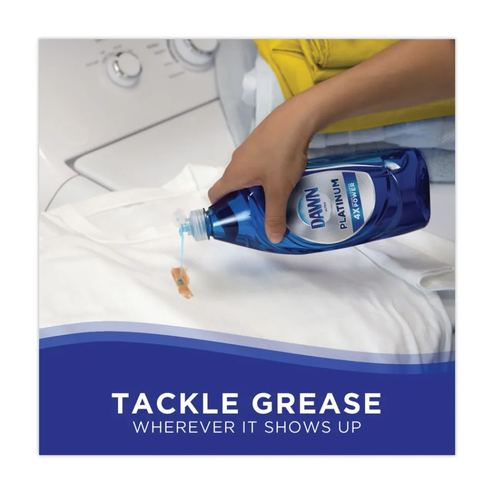 Discount 32.7 oz. Bottle Platinum Liquid Dish Detergent - Refreshing Rain Scent (8/Carton) Cleaning & Janitorial Supplies