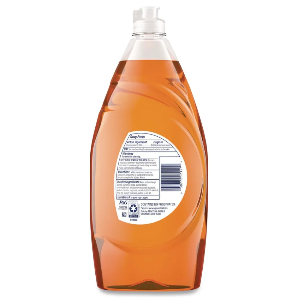 Online 30.8 oz. Ultra Antibacterial Dishwashing Liquid - Orange Scent (8/Carton) Cleaning & Janitorial Supplies