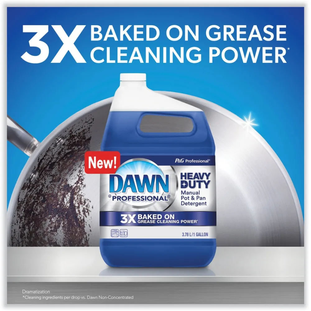 New 80730044 38 oz. Heavy-Duty Manual Pot/Pan Dish Detergent - Original Scent (8/Carton) Cleaning & Janitorial Supplies