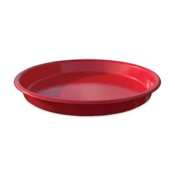 Online 13 in. Diameter Little Artist Antimicrobial Craft Tray - Red Desk Accessories & Office Organizers