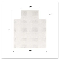 Sale 45 in. x 53 in. OceanMat Lipped Carpet Chair Mat - Clear Cleaning & Janitorial Supplies