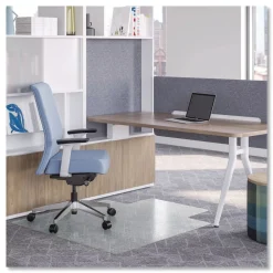 Sale 45 in. x 53 in. OceanMat Lipped Carpet Chair Mat - Clear Cleaning & Janitorial Supplies