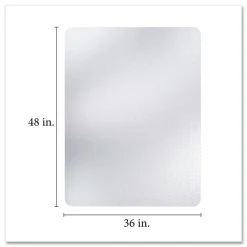 Hot 36 x 48 All Day Use Rectangular Chair Mat - Clear Office Furniture & Lighting