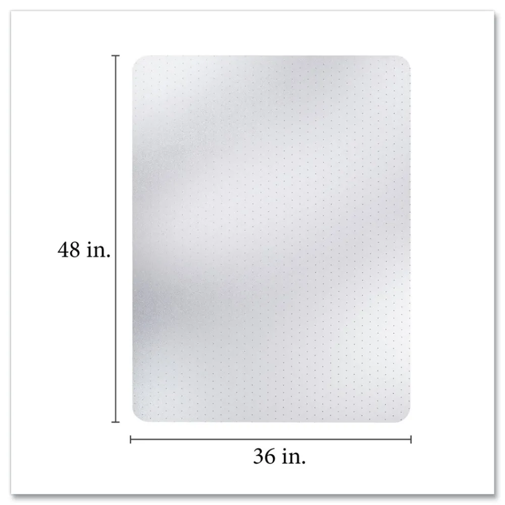 Hot 36 x 48 All Day Use Rectangular Chair Mat - Clear Office Furniture & Lighting