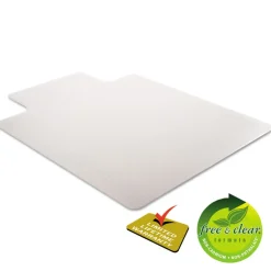 Sale 36 x 48 SuperMat Frequent Use Flat Lipped Chair Mat for Med Pile Carpet - Clear Office Furniture & Lighting
