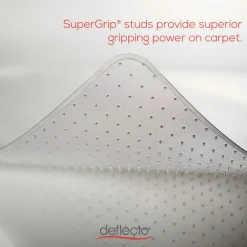 Sale 36 x 48 SuperMat Frequent Use Flat Lipped Chair Mat for Med Pile Carpet - Clear Office Furniture & Lighting