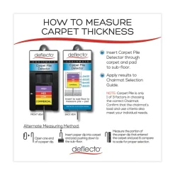 Online 36 x 48 SuperMat Frequent Use Rectangular Chair Mat for Medium Pile Carpet - Clear Office Furniture & Lighting