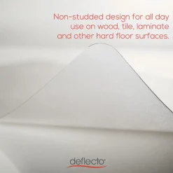 Clearance EconoMat 36 in. x 48 in. Lipped Flat Packed All Day Use Chair Mat for Hard Floors - Clear Office Furniture & Lighting