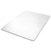 Discount Medium Pile Carpet Rectangular 60 in. x 46 in. Antimicrobial Chair Mat - Clear Cleaning & Janitorial Supplies