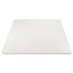 Discount Medium Pile Carpet Rectangular 60 in. x 46 in. Antimicrobial Chair Mat - Clear Cleaning & Janitorial Supplies