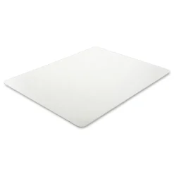 Discount Medium Pile Carpet Rectangular 60 in. x 46 in. Antimicrobial Chair Mat - Clear Cleaning & Janitorial Supplies