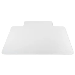 Discount Medium Pile Carpet Lipped 48 in. x 36 in. Antimicrobial Chair Mat - Clear (1/Carton) Cleaning & Janitorial Supplies