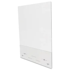 Online PBCMA3138FB 31.5 in. x 38 in. Acrylic Mounting Safety Barrier with Full Shield and Brace - Clear (2/Carton) Desk Accessories & Office Organizers