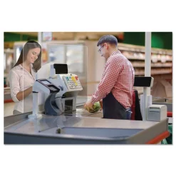 New PBCMPC2331F 23.75 in. x 31.75 in. Polycarbonate Mounting Safety Barrier with Full Shield - Clear (2/Carton) Desk Accessories & Office Organizers