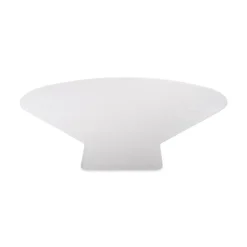 Best SuperMat Frequent Use Medium Pile Carpet L-Shape 60 in. x 66 in. Chair Mat - Clear Cleaning & Janitorial Supplies