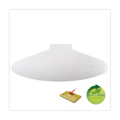 Best SuperMat Frequent Use Medium Pile Carpet L-Shape 60 in. x 66 in. Chair Mat - Clear Cleaning & Janitorial Supplies